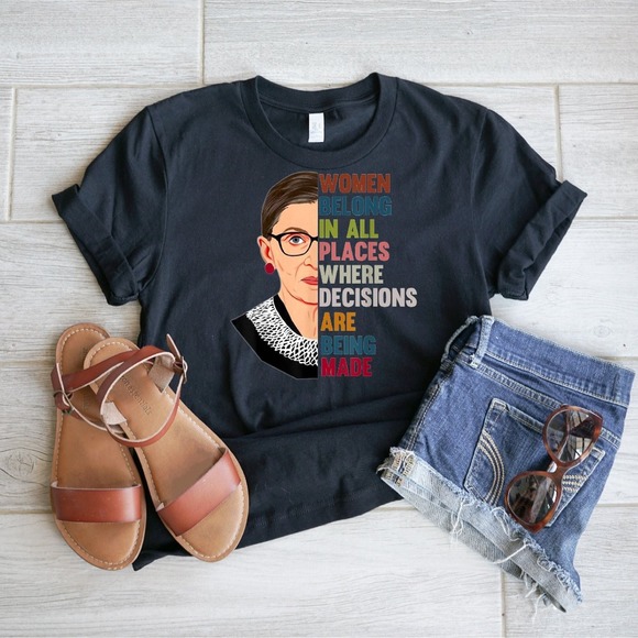Ruth Bader Ginsburg Shirt, Notorious T-Shirt, Women's Rights Equality Shirts - Picture 1 of 2